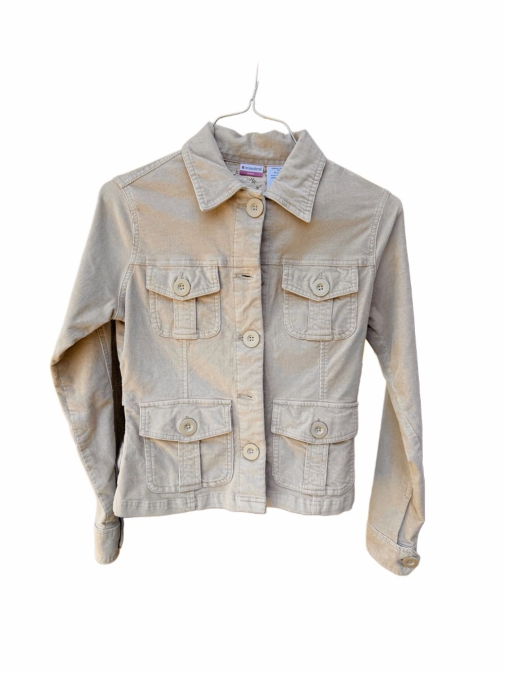 No Boundaries Beige Utility Jacket